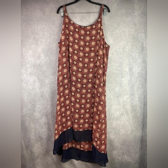 Lane Bryant Maxi flattering Boho Fairy Slip Layers Women's Dress size 22/24 - Picture 3 of 8